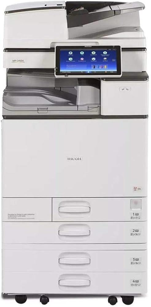 RICOH AFICIO MP C4504 COLOR A3 LASER MFP PRINTER SCANNER COPIER 45PPM