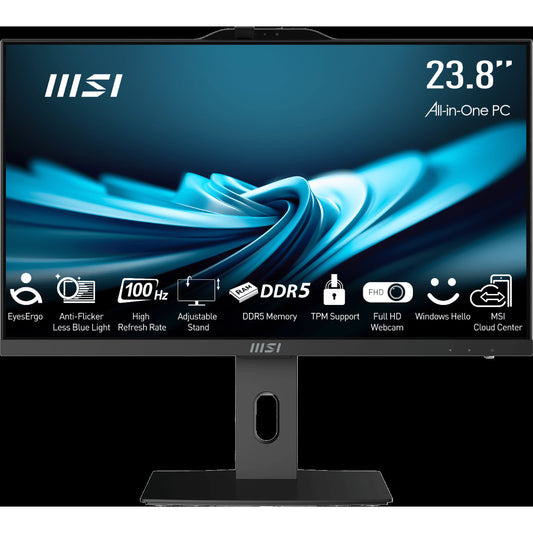 New MSI Pro AP242P 14M I7-14700 23.8" FHD All in One Desktop Pc 512GB SSD 100HZ Webcam USB C Wifi 6E