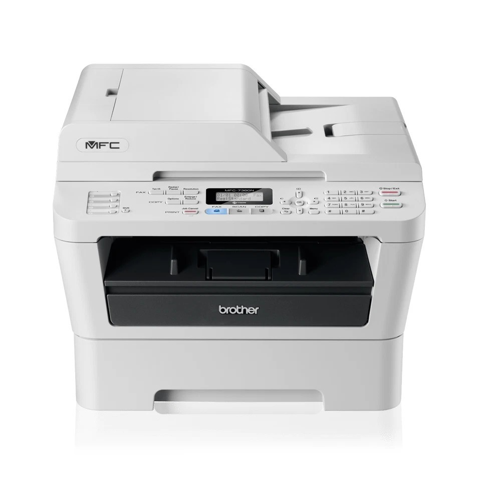 BROTHER MFC-7360N NETWORK ALL-IN-ONE A4 COMPACT MONO LASER PRINTER & FAX, COPIER   -     GOOD - REFURBISHED