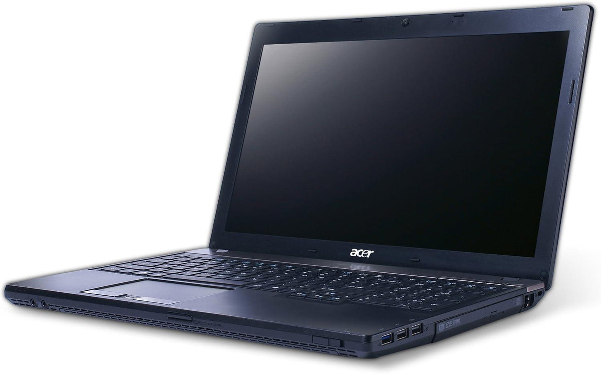 Acer TravelMate 8573 Windows 11 Laptop Intel i3 500GB Storage 15" HD Webcam DVD Wifi BT Colour Black- Very Good - Refurbished