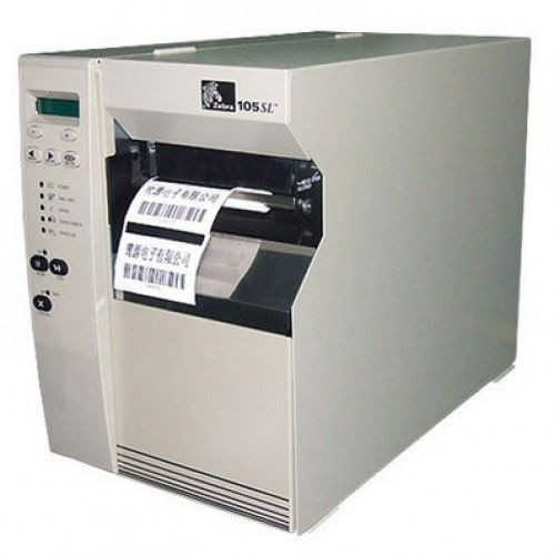 ZEBRA 105SL INDUSTRIAL THERMAL TRANSFER PRINTER PARALLEL 203 DPI METAL CASE   - GOOD  -  REFURBISHED