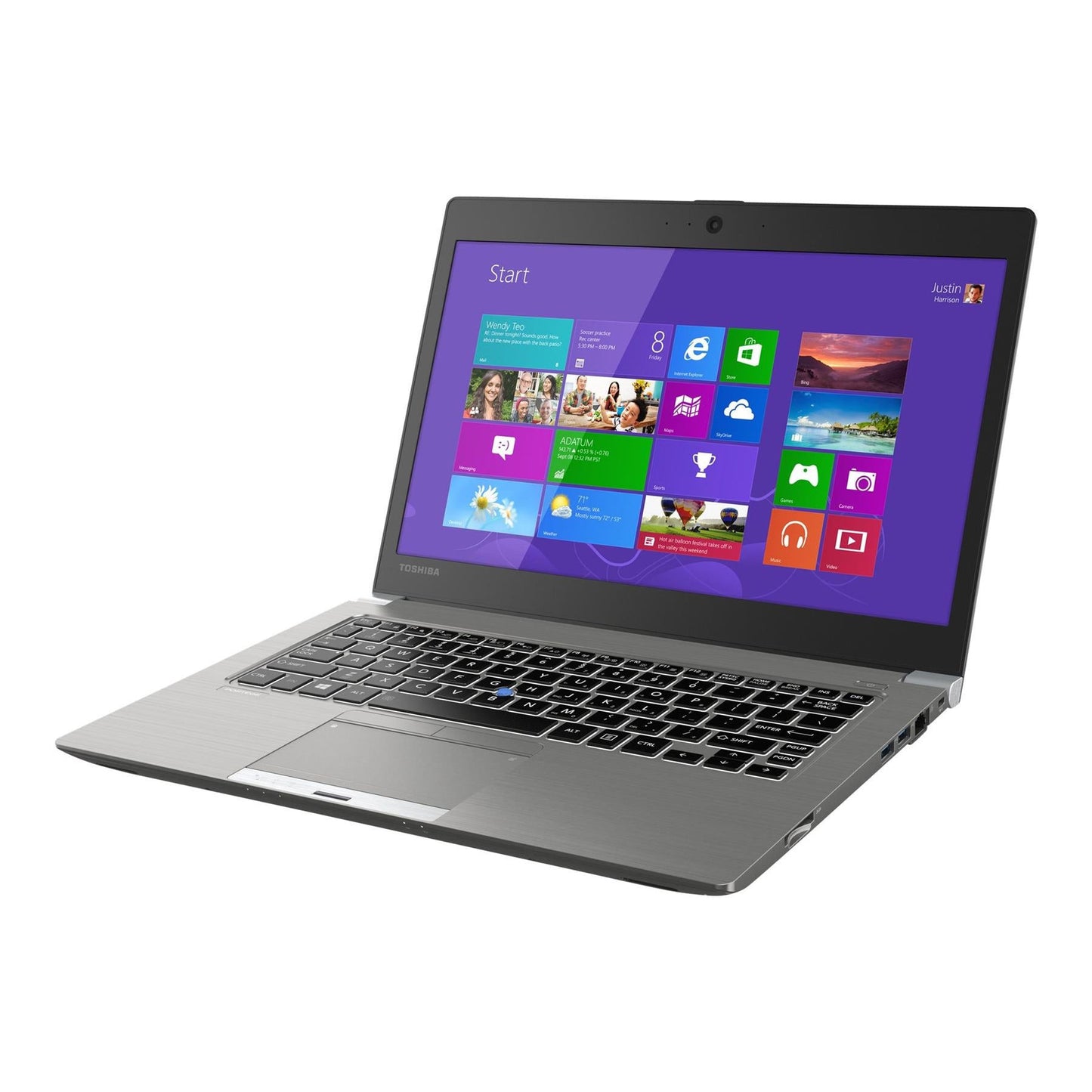 Toshiba Portege Z30-A Windows 11 Laptop Intel i5 8GB RAM 256GB SSD 13" FHD Webcam WiFi BT -  Good Refurbished