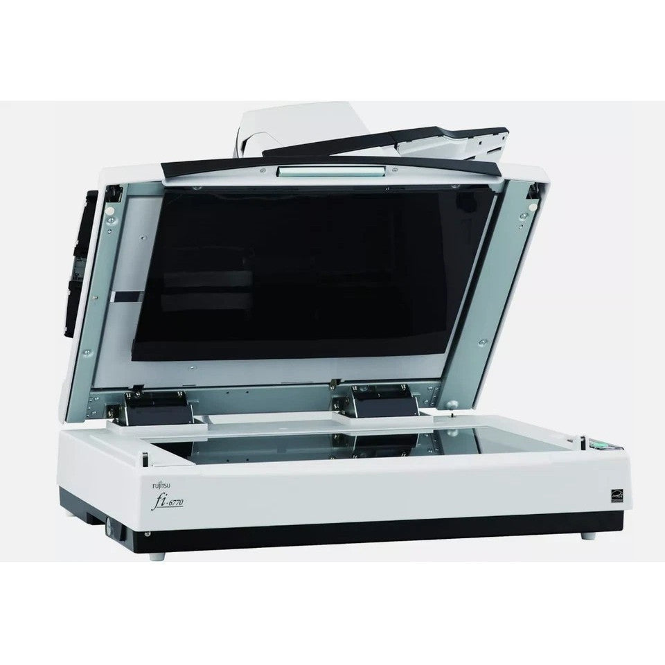 FUJITSU FI-6770 HI-SPEED A3 DUPLEX COLOR PRODUCTION FAST ADF + FLATBED SCANNER    -    EXCELLENT - REFURBISHED