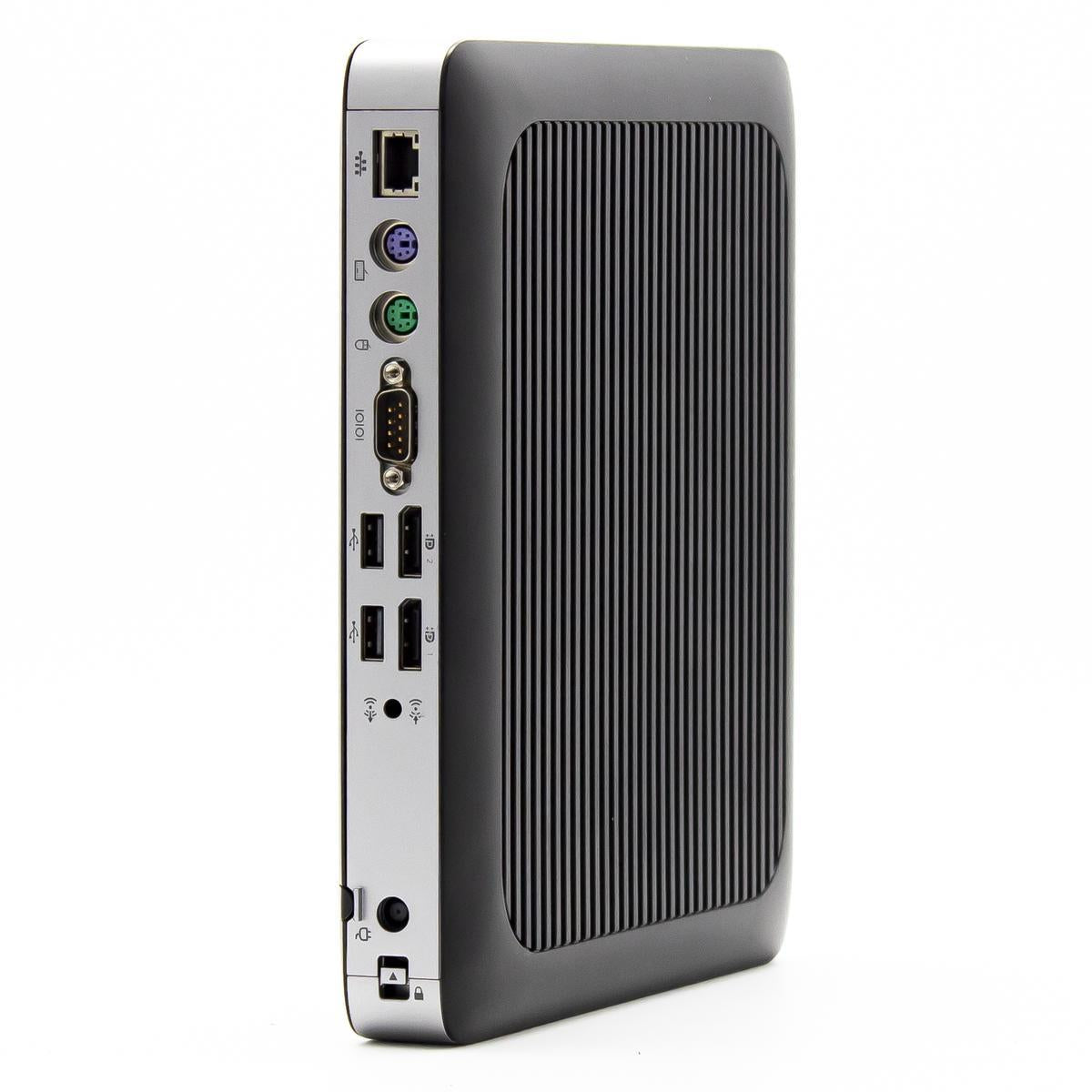 HP T630 Thin Client Windows 11 Pro Mini PC AMD GX-420GI Radeon R7E 128GB SSD Ultra-Slim DisplayPort USB 3.0 USB 2.0 - Good Refurbished