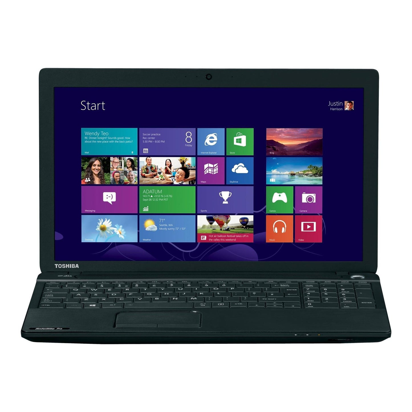 TOSHIBA SATELLITE PRO NB10T WINDOWS 11 LAPTOP INTEL CELERON 64GB SSD 11.6" HD WEBCAM, BT, WIFI,TOUCHSCREEN - VERY GOOD - REFURBISHED