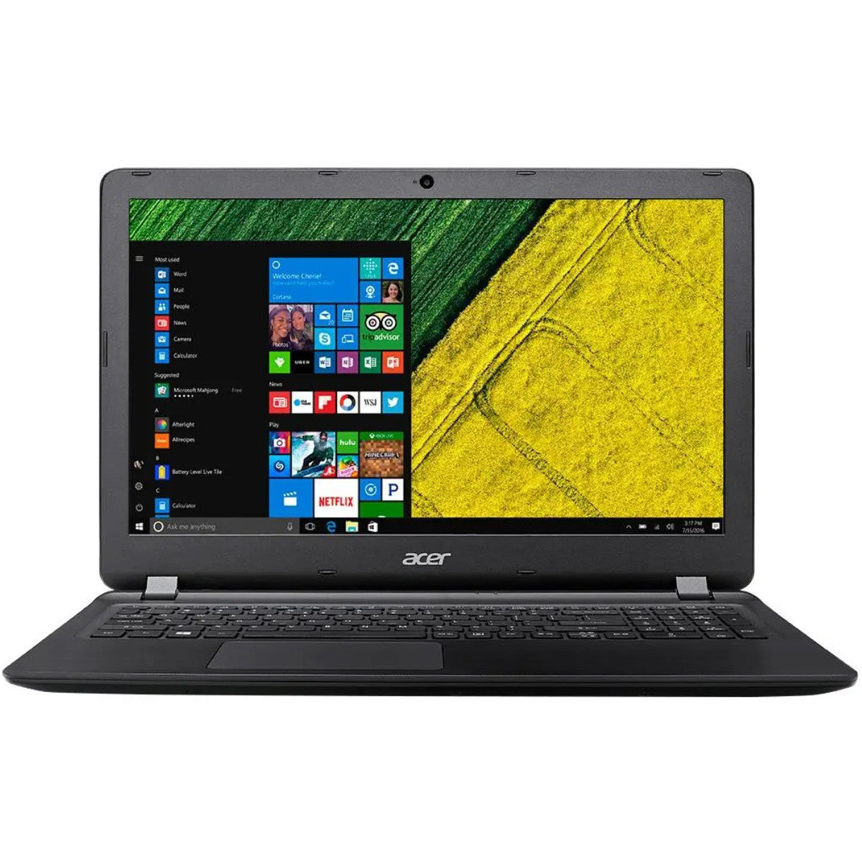 Acer Aspire ES15 ES1-572 Windows 11 Laptop 15" Intel Core I3 8GB RAM 128GB SSD HD Webcam, DVD, BT, Wifi - Very Good - Refurbished