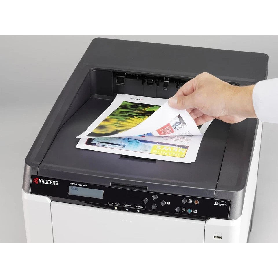 KYOCERA ECOSYS P6021CDN DUPLEX NETWORK 21PPM WORKGROUP A4 COLOR LASER PRINTER    -   GOOD - REFURBISHED