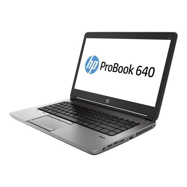 HP PRO BOOK 640 G1 WINDOWS 11 LAPTOP INTEL I3 8GB RAM 128GB SSD 14" HD WEBCAM, BT, WIFI, DVD - GOOD - REFURBISHED