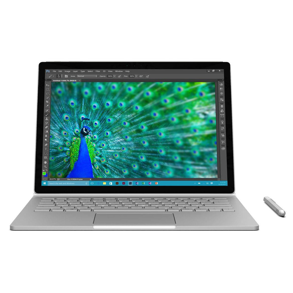 MICROSOFT SURFACE BOOK 2 IN 1 13.5" WINDOWS 11 LAPTOP INTEL I5 8GB RAM 128GB SSD QHD+/3K WEBCAM, BACKLIT, TOUCHSCREEN, BT, WIFI - GOOD - REFURBISHED