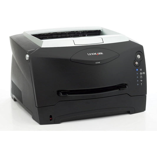 LEXMARK E240 USB PARALLEL DESKTOP A4 27PPM MONO LASER PRINTER 28S0200 -NO TONER & DRUM   -  USED