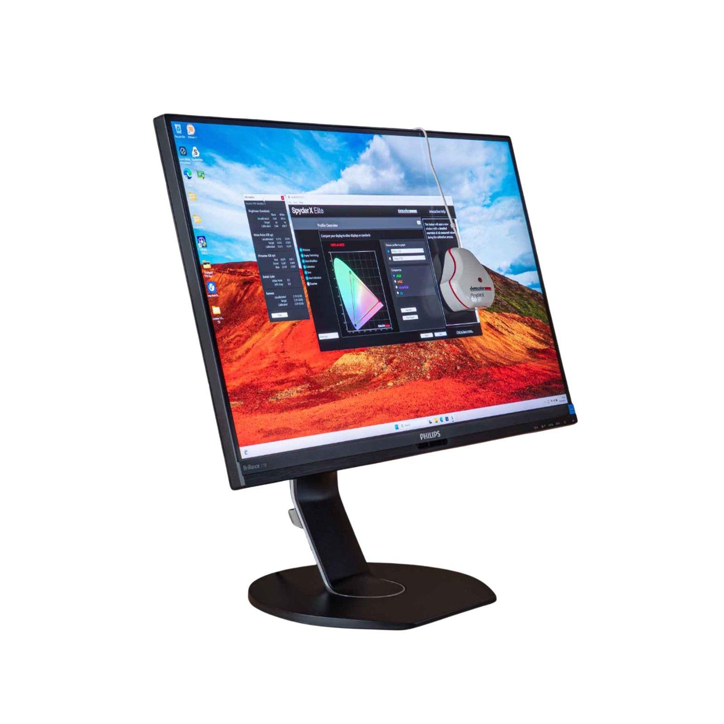 PHILIPS 272B7QU 27" QHD 2560X1440 IPS LED MONITOR DISPLAY PORT HDMI / NO STAND MONITOR FOR HOME & OFFICE USE    -  GOOD REFURBISHED