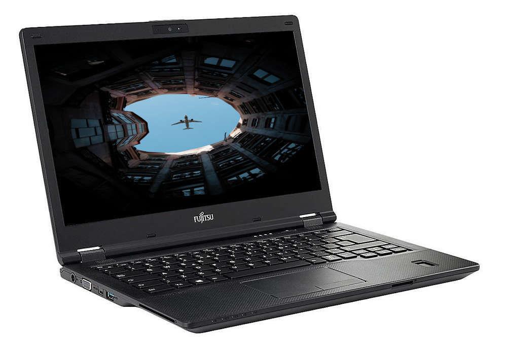 Fujitsu LifeBook E548 Windows 11 Laptop Intel i5 8GB RAM 128GB SSD 15" HD Webcam WiFi BT Colour Black- Very Good - Refurbished