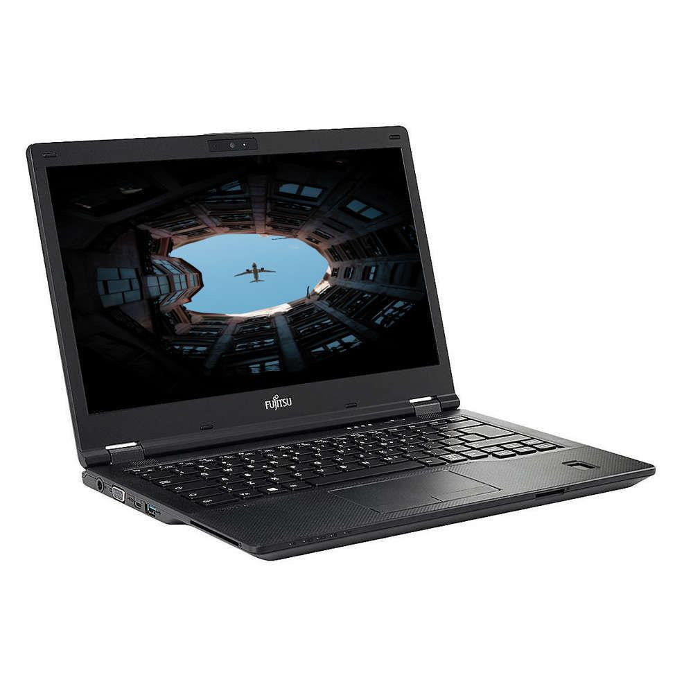 Fujitsu LifeBook E548 Windows 11 Laptop Intel i5 8GB RAM 128GB SSD 15" HD Webcam WiFi BT Colour Black- Very Good - Refurbished