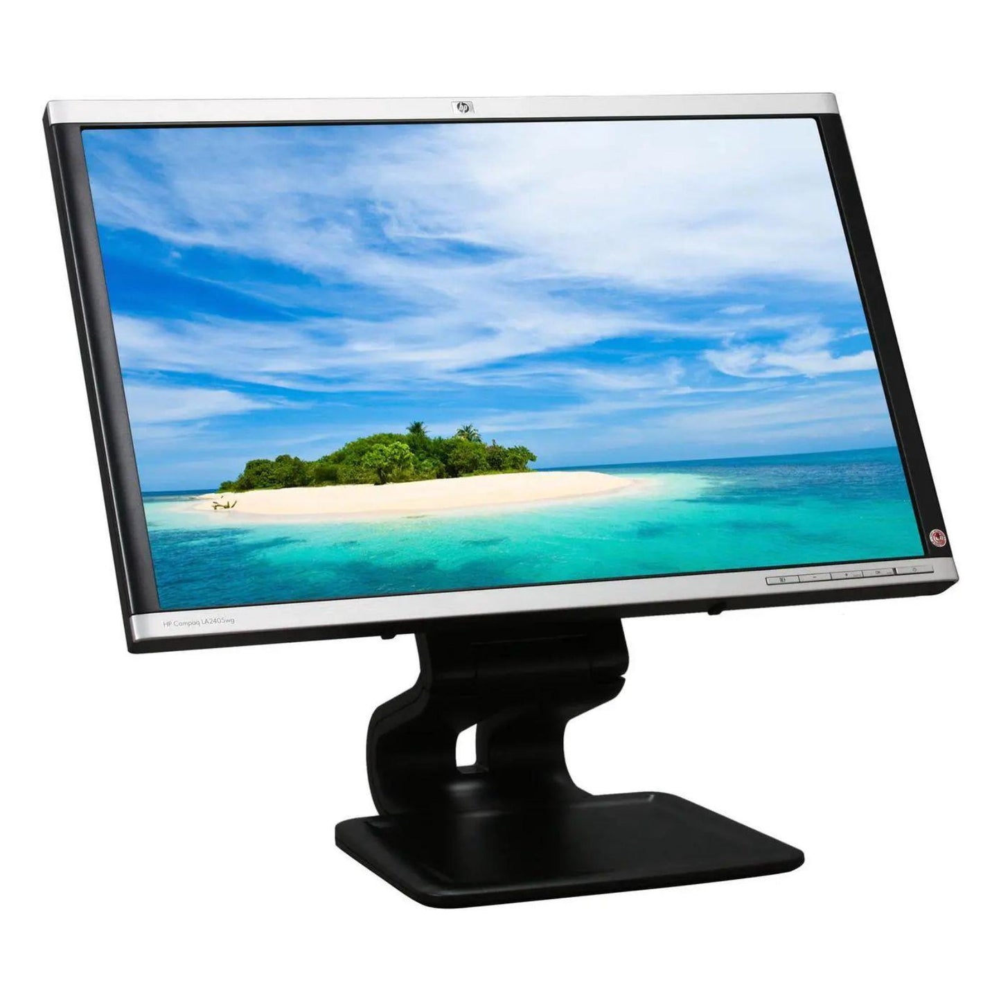 HP LA2405WG 24" WUXGA 1920X1200 LED MONITOR DP DVI VGA PORT / WITHOUT STAND MONITOR FOR HOME & OFFICE USE   -  GOOD REFURBISHED