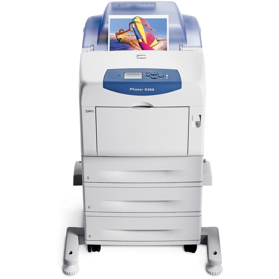 XEROX PHASER 6360DN A4 DUPLEX NETWORK 1200DPI 40PPM FAST COLOUR LASER PRINTER   -    GOOD - REFURBISHED