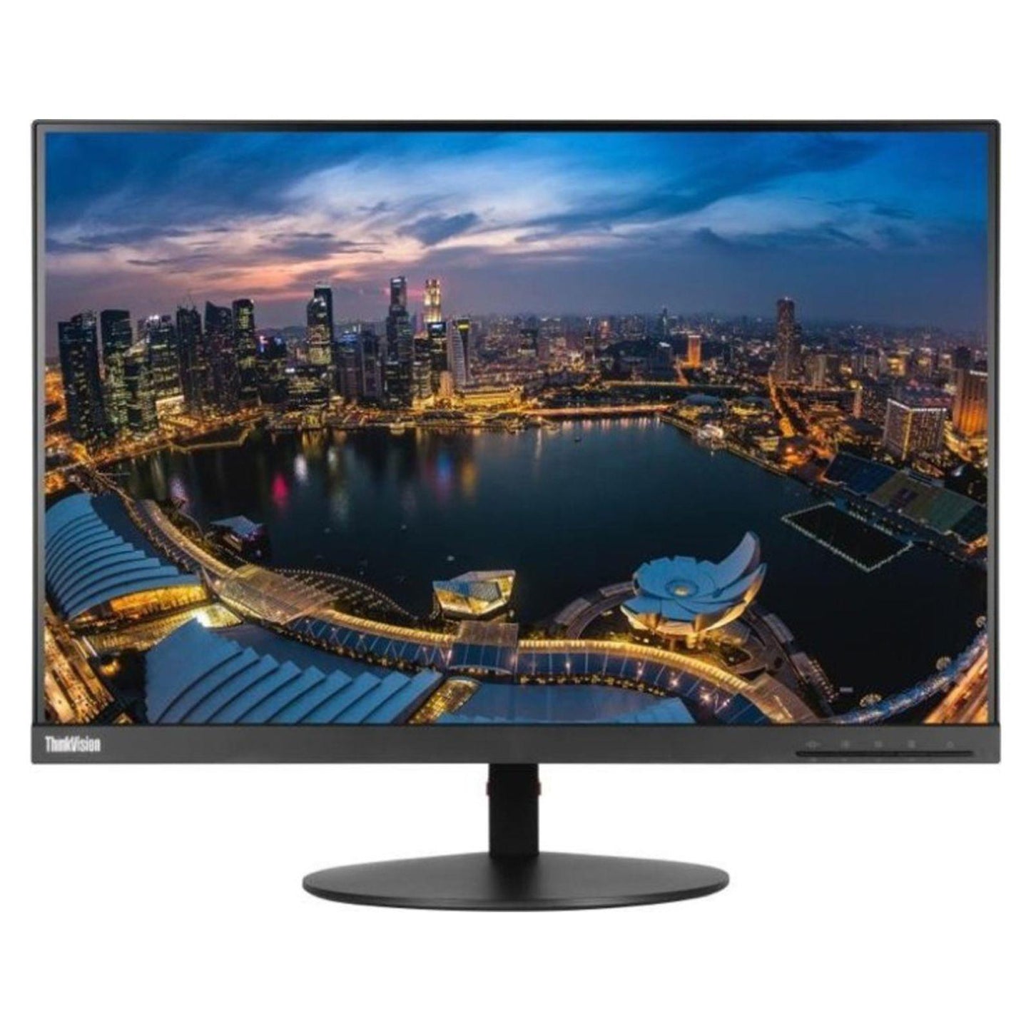 LENOVO T24i-19 24" FHD 1920X1080 IPS LED SLIM MONITOR DP VGA HDMI / NO STAND MONITOR FOR HOME & OFFICE USE   -  GOOD REFURBISHED