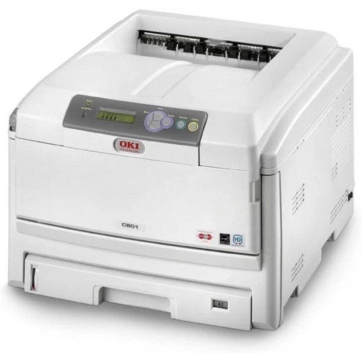 OKI C801N NETWORK WORKGROUP OFFICE 1200DPI FAST 32PPM A3 LED COLOR LASER PRINTER  - GOOD - REFURBISHED