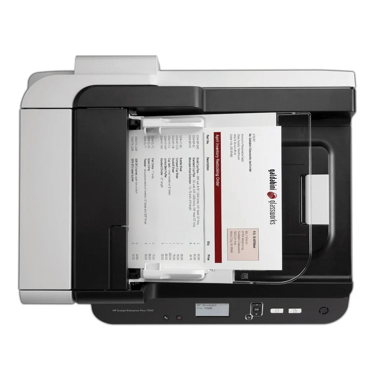 HP L2725B SCANJET ENTERPRISE FLOW 7500 A4 FLATBED & SHEETFED ADF SCANNER W/ PSU HOME/OFFICE - GOOD REFURBISHED