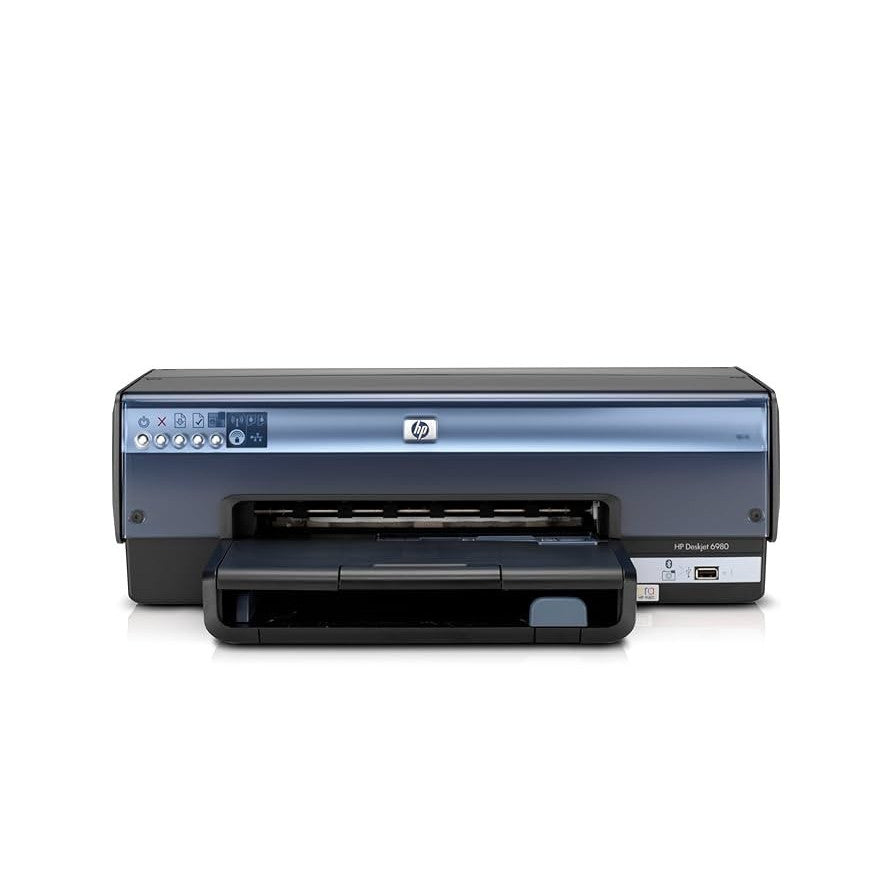 HP DESKJET 6980DN DUPLEX NETWORK A4 COLOR INKJET PRINTER C8969F - NO OUTPUT TRAY   -   USED