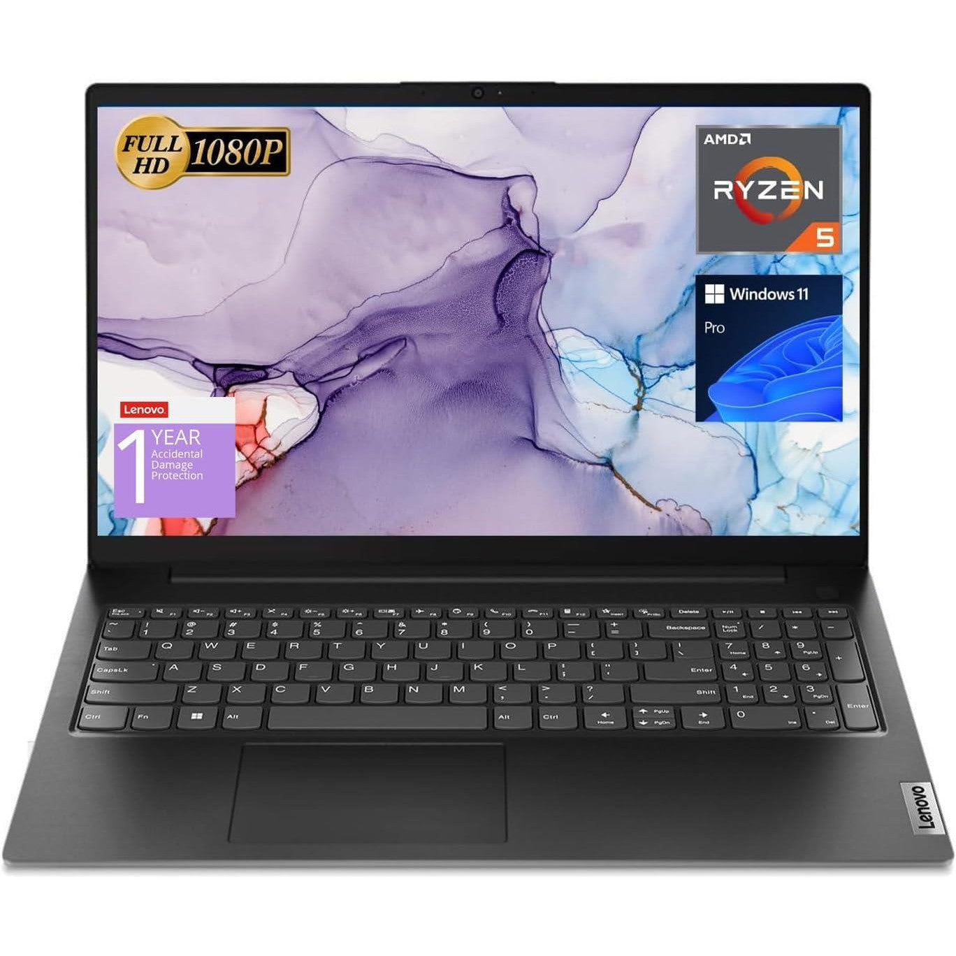 LENOVO V15-IIL WINDOWS 11 15" INTEL CORE I5 8GB RAM 256GB SSD HD WEBCAM, DVD, WIFI,BT  -  VERY GOOD – REFURBISHED