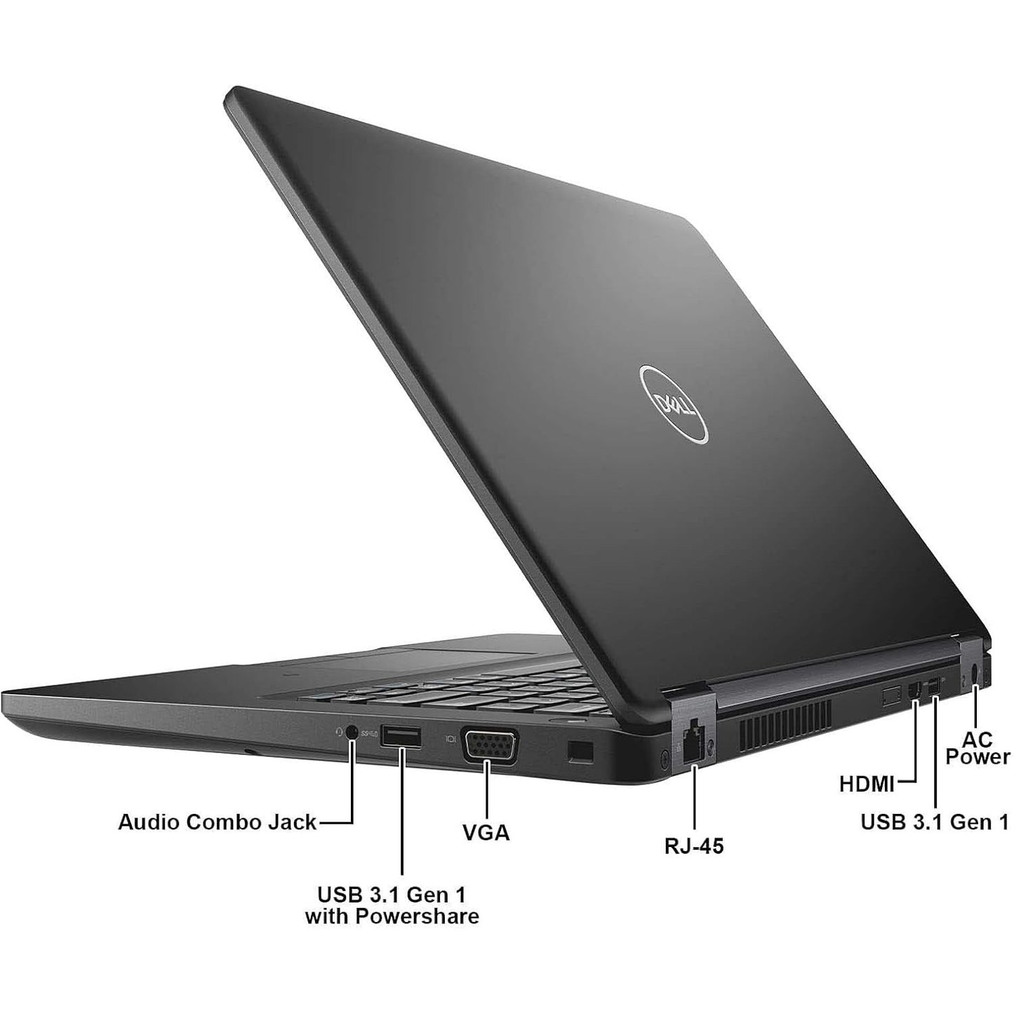 Dell Latitude 5490 Windows 11 Laptop Intel I3 8GB RAM 128GB SSD 14" HD Webcam Bt - Very Good Refurbished