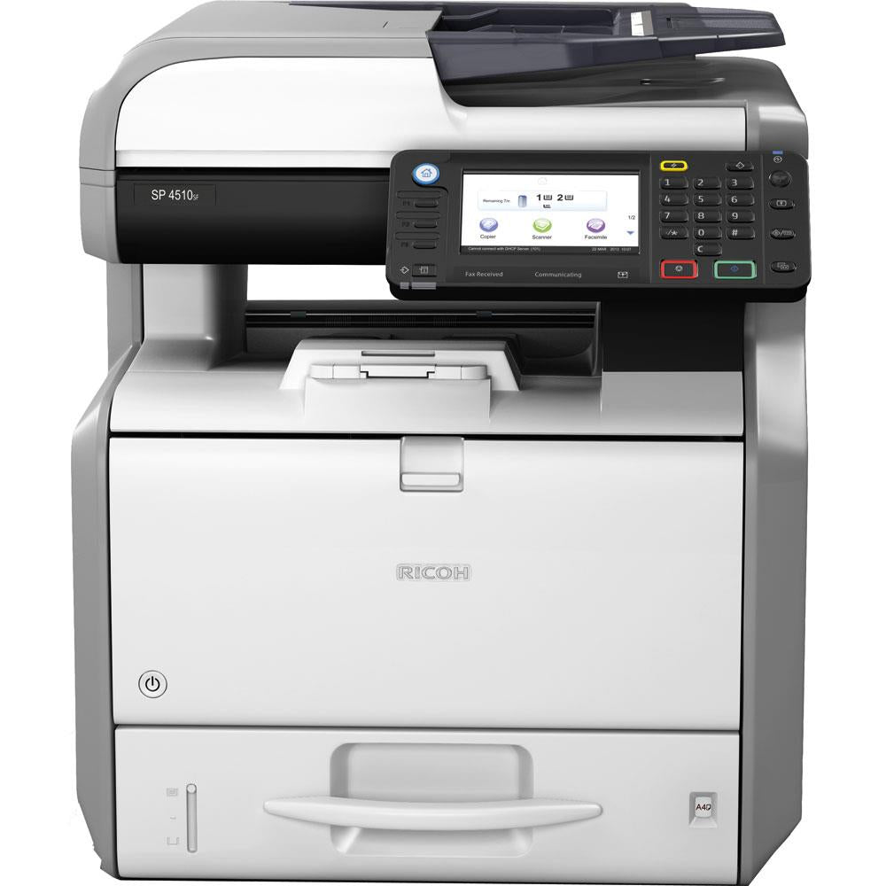 RICOH SP4510SF AUTO DUPLEX USB & NETWORK 40PPM  1200DPI A4 MONO ALL IN ONE LASER PRINTER -  GOOD - REFURBISHED
