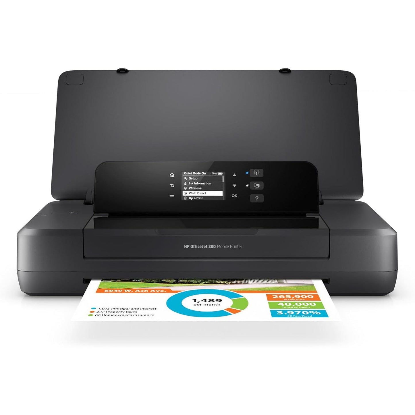 HP OFFICEJET 200 MOBILE PRINTER PORTABLE COLOR INKJET A4 PHOTO / NO BATTERY