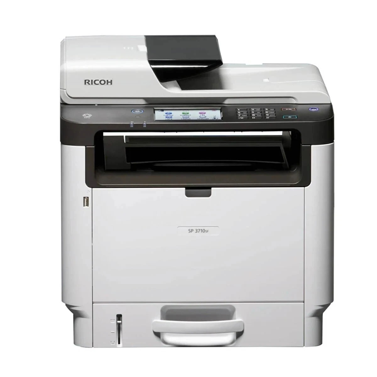 RICOH SP 3710SF DUPLEX NETWORK USB AIO FAST 30PPM A4 MONO LASER PRINTER COPIER    -   VERY GOOD - REFURBISHED