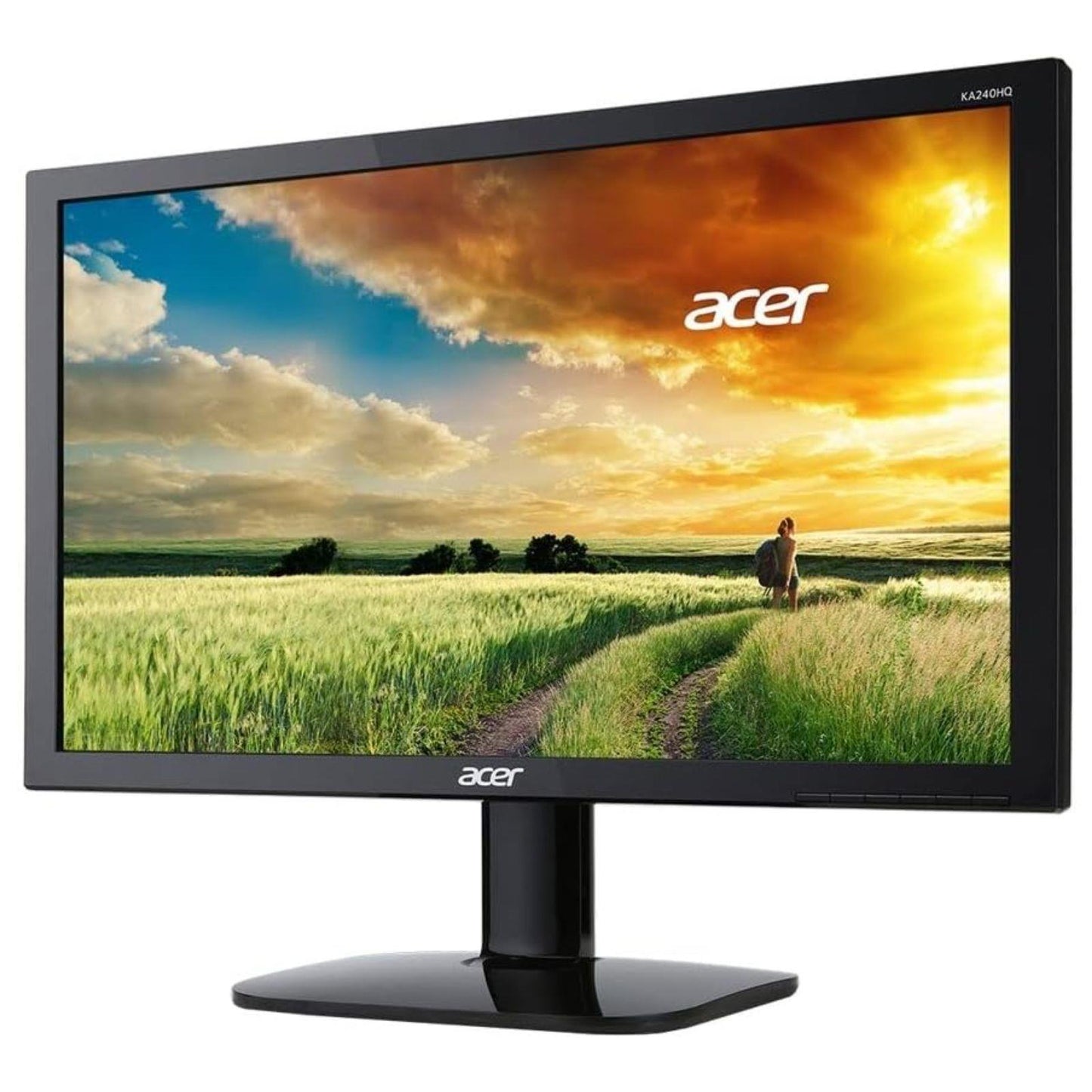ACER KA240H 24" FHD 1920X1080 60 HZ LED MONITOR DP DVI VGA / WITHOUT STAND  -  GOOD  REFURBISHED