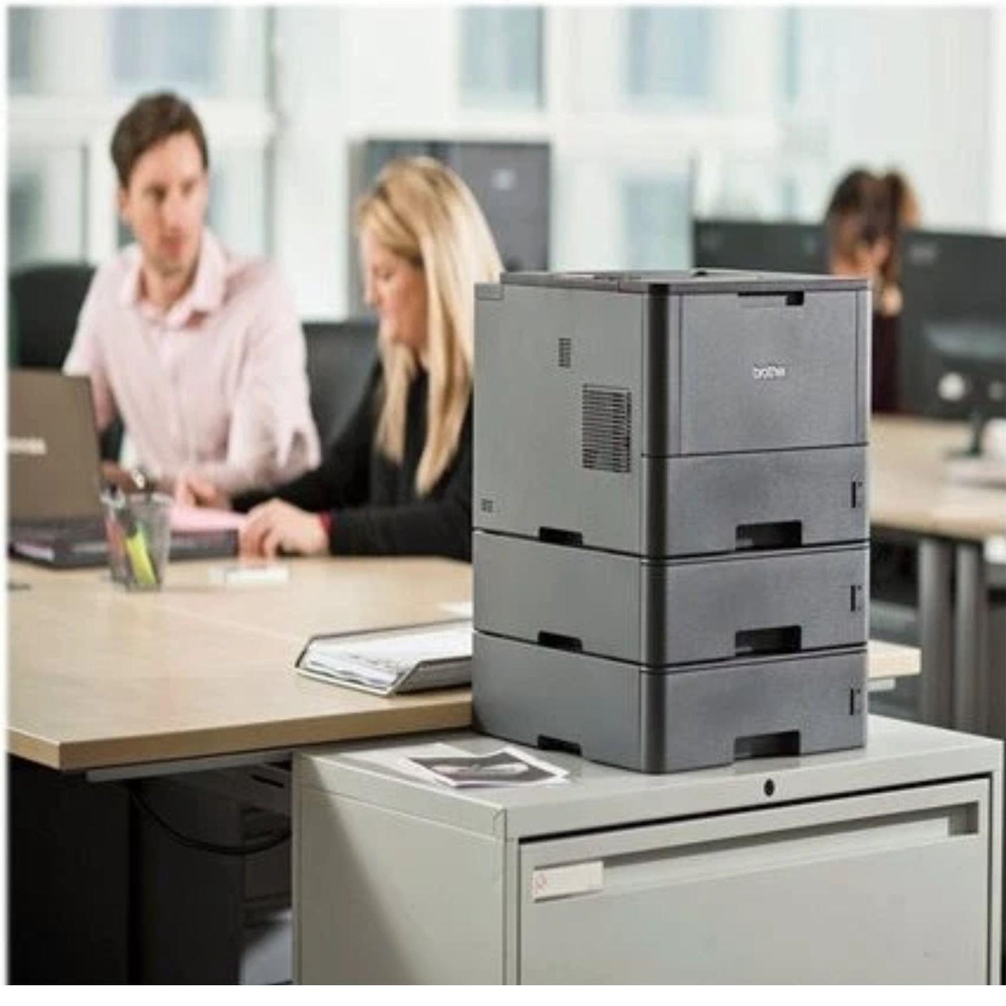 BROTHER HL-L5100DN A4 MONOCHROME 1200 DPI USB 2.0, ETHERNET DUPLEXING LASER PRINTER  -  GOOD - REFURBISHED