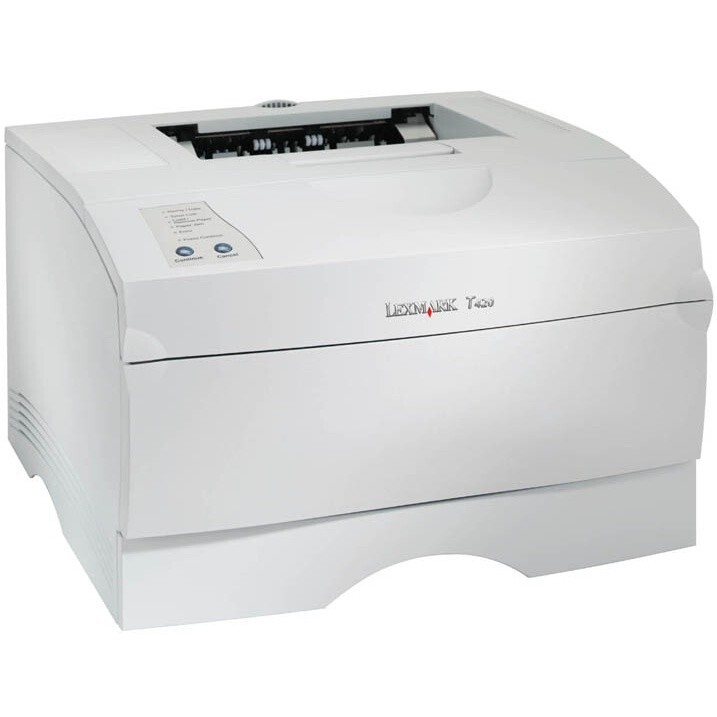 LEXMARK T420 USB 21PPM 600DPI DESKTOP A4 MONO LASER PRINTER - NO TONER & DRUM   -    USED