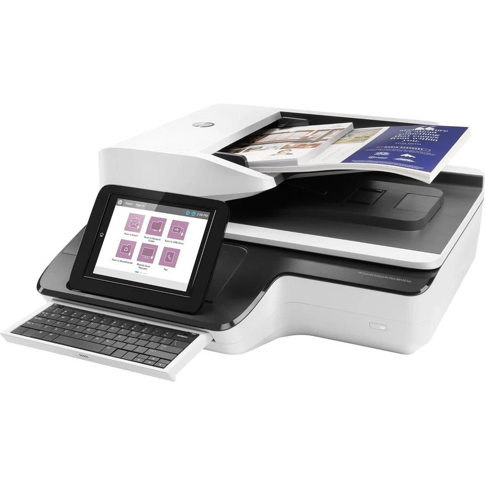 HP SCANJET ENTERPRISE FLOW N9120 FN2 NETWORK FLATBED & SHEETFED SCANNER - L2763A    -    VERY GOOD - REFURBISHED