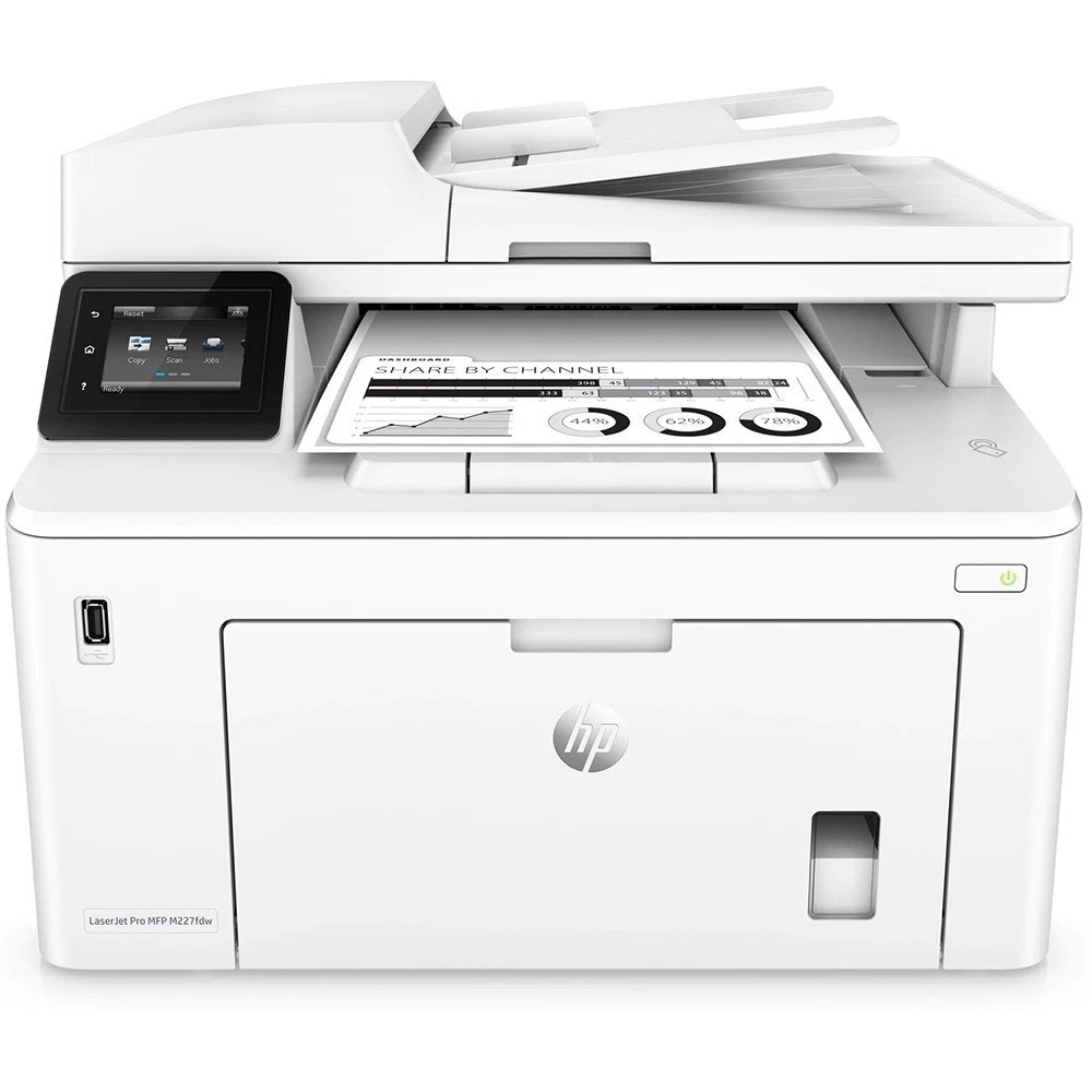HP LASERJET PRO M227FDW DUPLEX WIRELESS FAX A4 MULTI-FUNCTION MONO LASER PRINTER   -   VERY GOOD - REFURBISHED