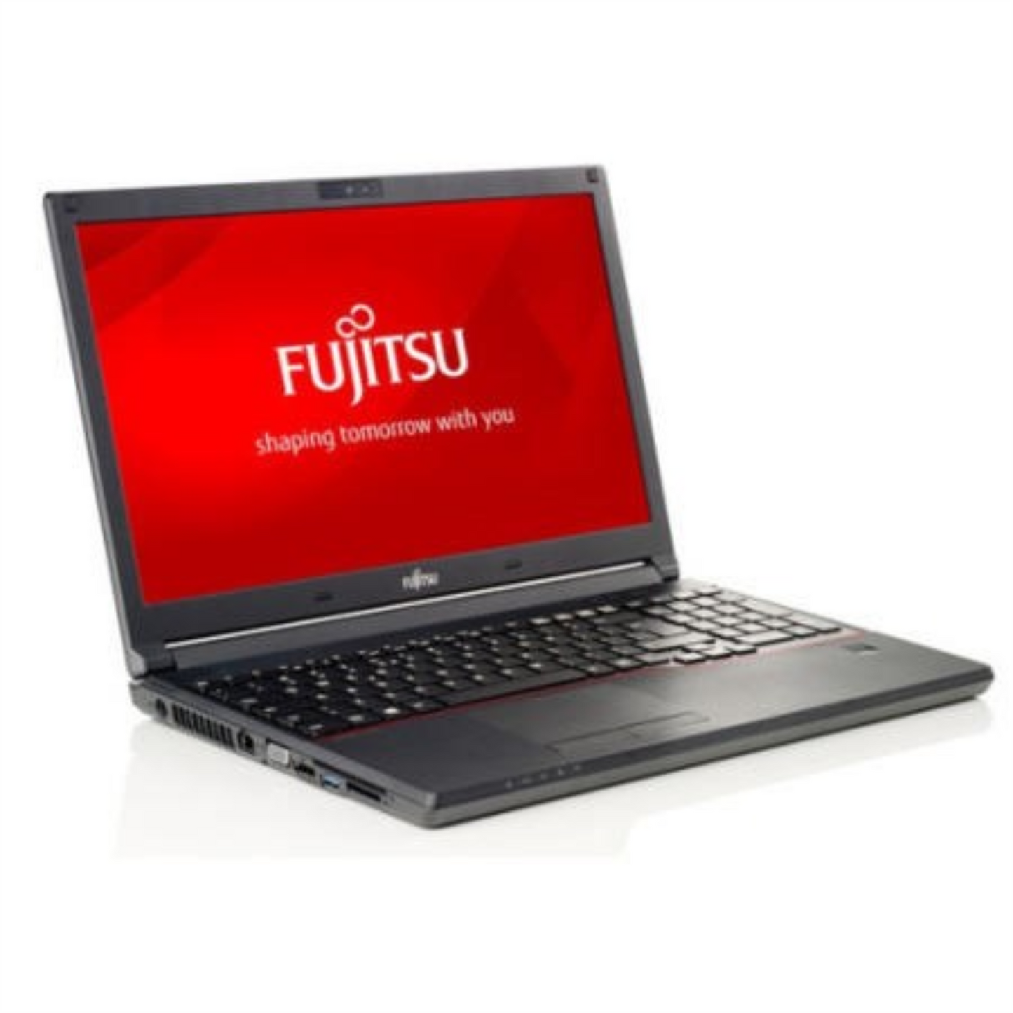 FUJITSU LIFEBOOK E554 15.6" WINDOWS 11 LAPTOP INTEL I5 8GB RAM 128GB SSD HD WEBCAM, BT, WIFI, OPTICAL DRIVE  - VERY GOOD – REFURBISHED