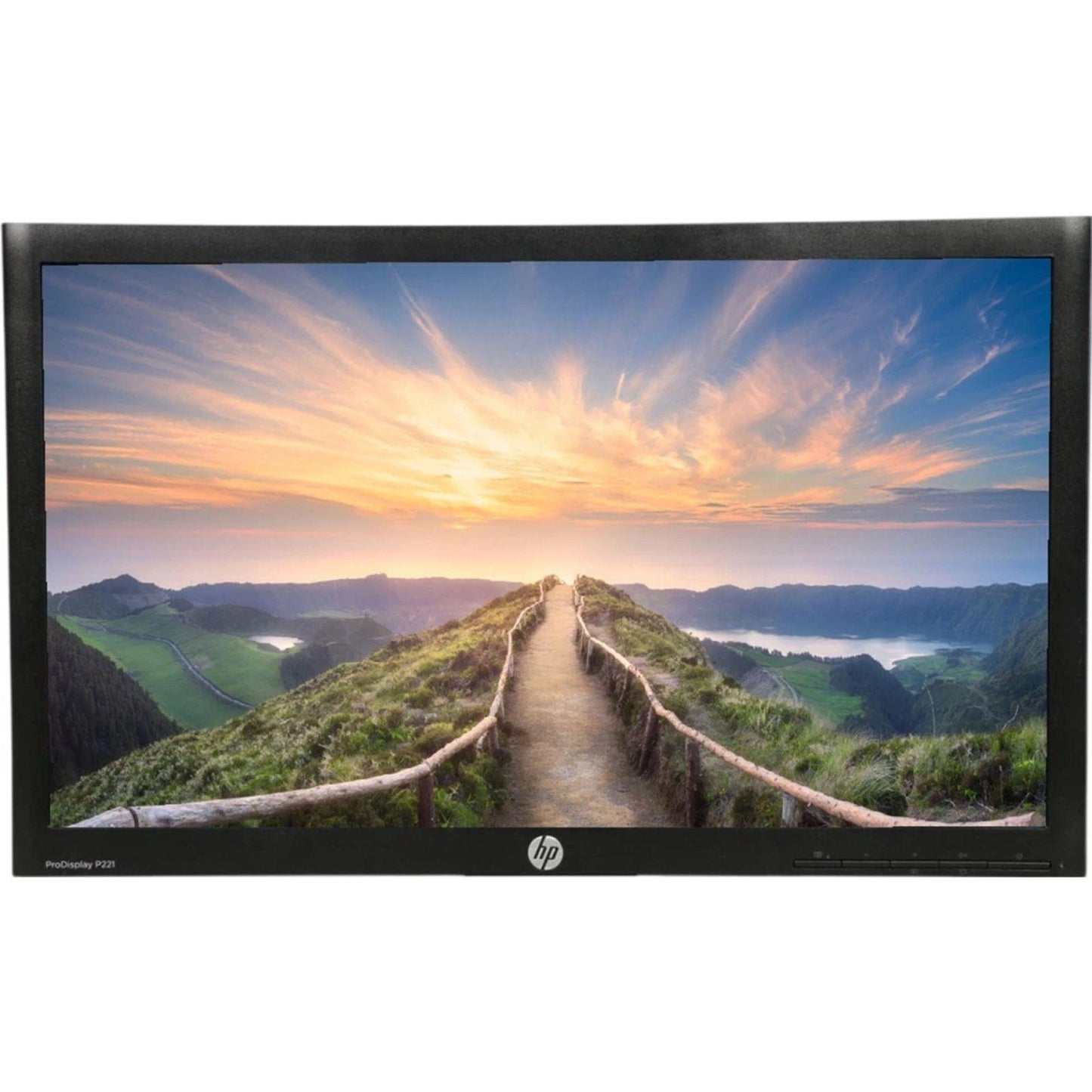 HP P221 21.5" FHD 1920X1080 LED MONITOR DISPLAY PORT VGA / WITHOUT STAND MONITOR FOR HOME & OFFICE USE   -   GOOD REFURBISHED