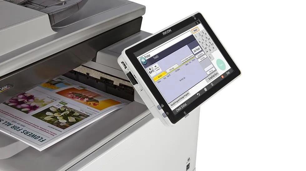RICOH MP C307SPF COLOR LASER PRINTER DUPLEX 1200X1200 DPI ETHERNET USB