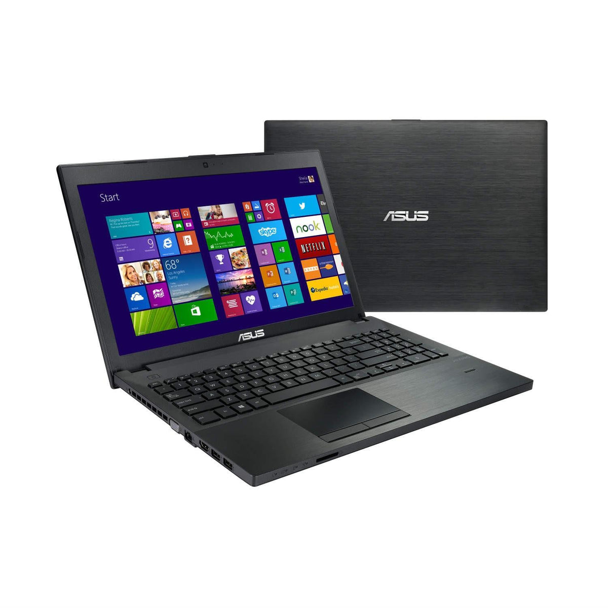 Asus PU551LA Windows 11 Laptop Intel i3 500GB Storage 15" HD Webcam DVD WiFi Bluetooth Colour Black - Very Good - Refurbished