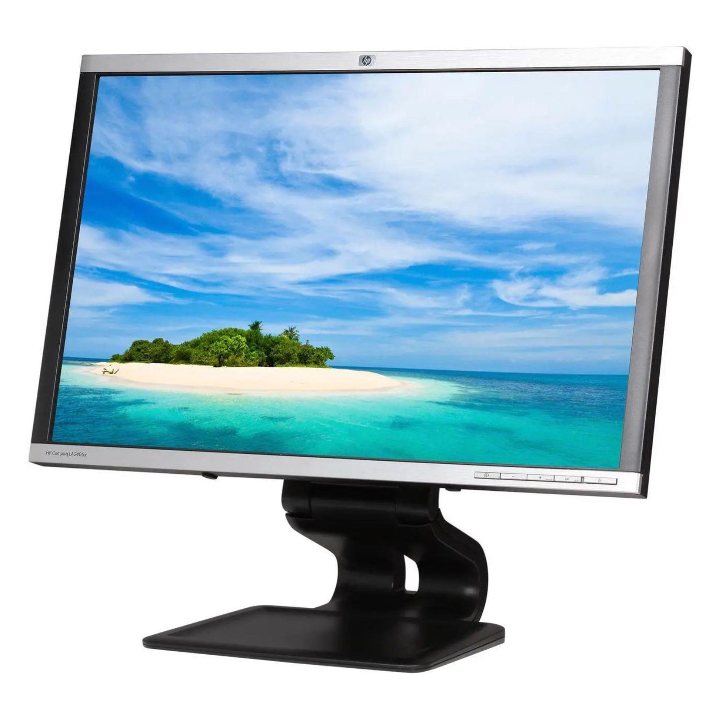 HP COMPAQ LA2405X 24" WUXGA 1920×1200 LED MONITOR DP DVI VGA / WITHOUT STAND  -  GOOD REFURBISHED