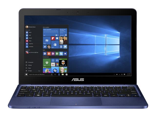 Asus VivoBook E203N Windows 11 Laptop Intel Celeron N3350 64GB SSD 11" HD Webcam, WiFi BT Colour Dark Blue - Very Good - Refurbished