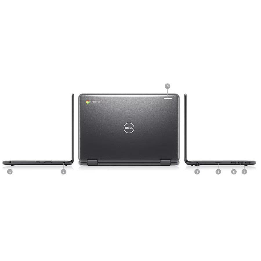 DELL CHROMEBOOK 3189 CHROME OS INTEL CELERON 2IN1 32GB SSD 11" HD WEBCAM TOUCH