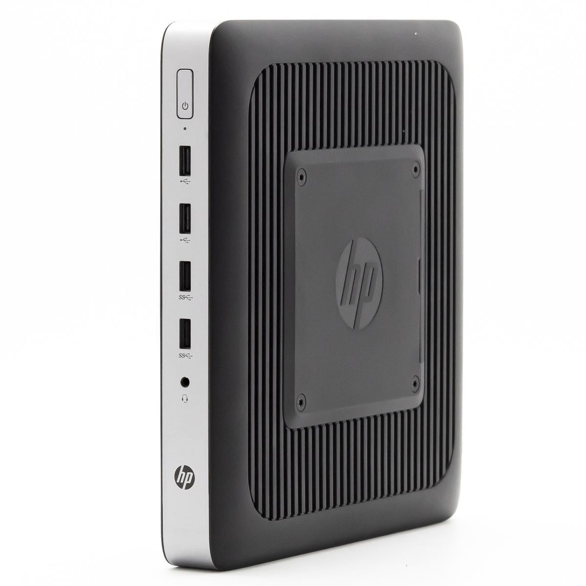HP T630 Thin Client Windows 11 Pro Mini PC AMD GX-420GI Radeon R7E 128GB SSD Ultra-Slim DisplayPort USB 3.0 USB 2.0 - Good Refurbished