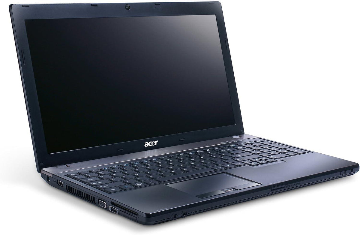 Acer TravelMate 8573 Windows 11 Laptop Intel i3 500GB Storage 15" HD Webcam DVD Wifi BT Colour Black- Very Good - Refurbished