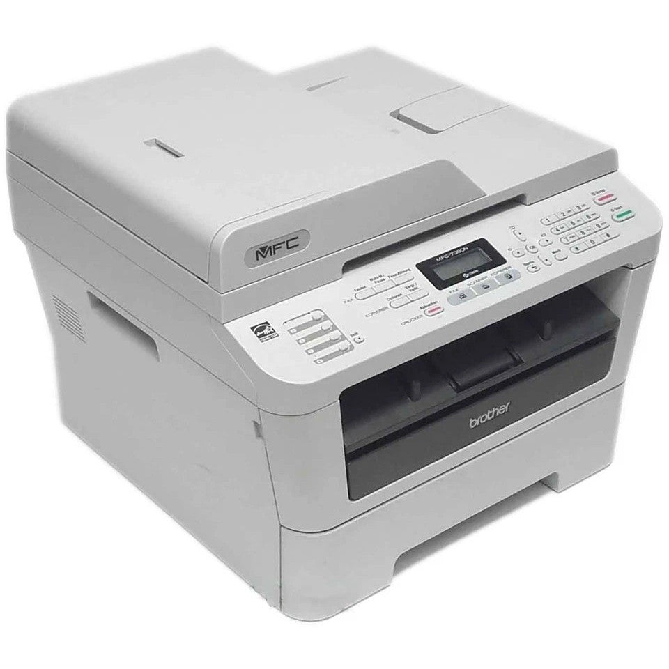 BROTHER MFC-7360N NETWORK ALL-IN-ONE A4 COMPACT MONO LASER PRINTER & FAX, COPIER   -     GOOD - REFURBISHED