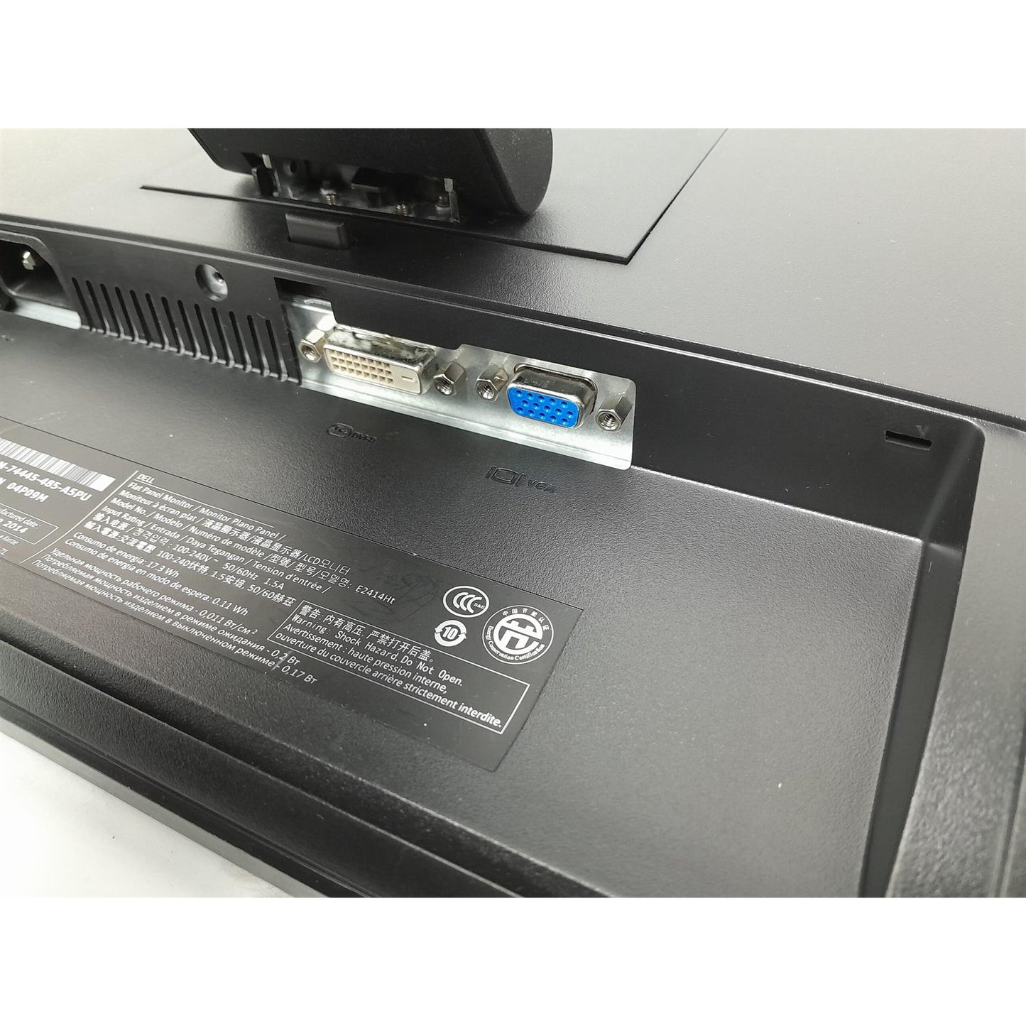 DELL E2414HT 24" FHD 1920X1080 LED COMPACT MONITOR HDMI VGA PORT / WITHOUT STAND  -  GOOD  REFURBISHED