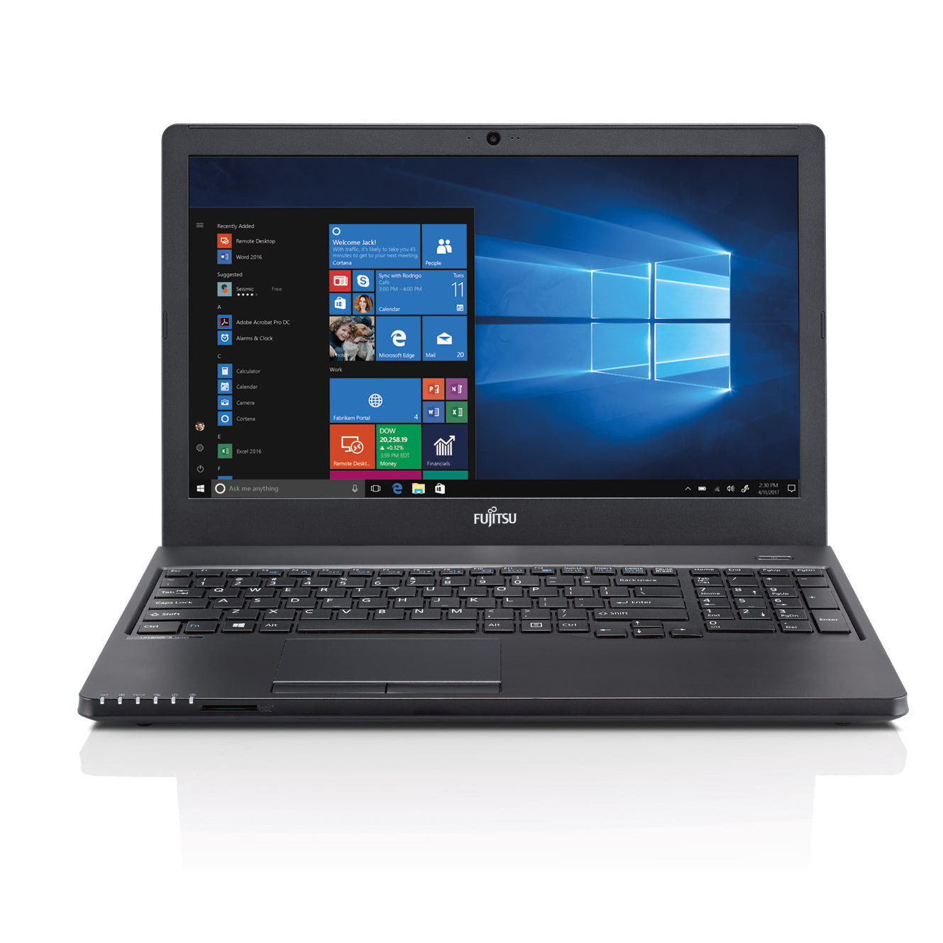 Fujitsu Lifebook A357 15" Windows 11 Laptop Intel I5 8GB RAM 128GB SSD HD Webcam, Optical Drive, BT, Wifi – Very Good – Refurbished