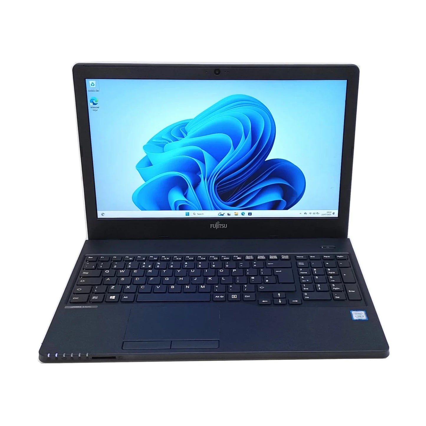Fujitsu Lifebook A359 Windows 11 Laptop Intel I3 8GB RAM 128GB SSD 15" FHD Webcam, Optical Drive, BT, Wifi - Very Good - Refurbished