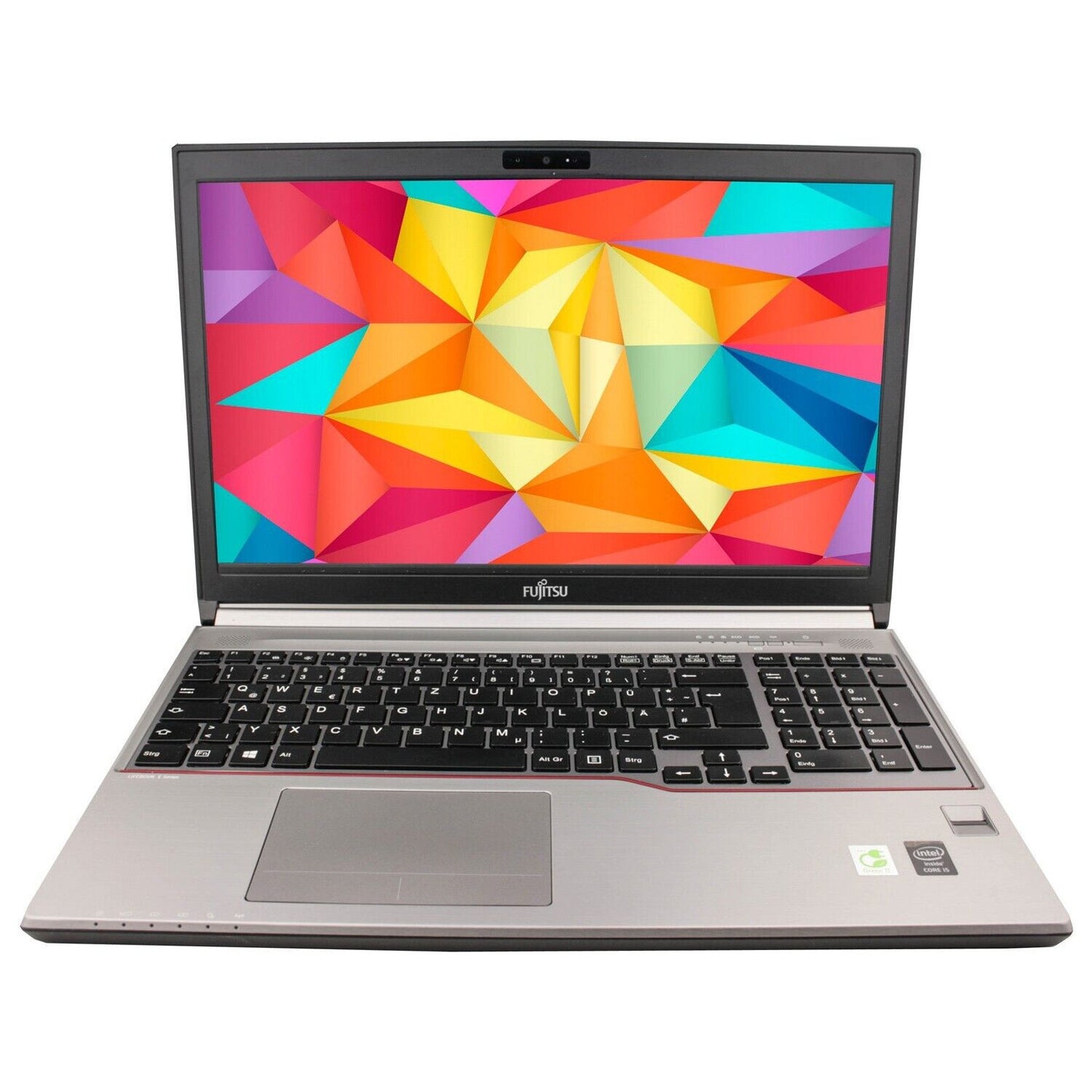 Fujitsu Lifebook E754 Windows 11 Laptop Intel I7 8GB RAM 128GB SSD 15" FHD Webcam, Optical Drive, BT, Wifi - Very Good  Refurbished