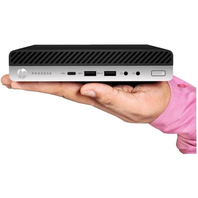 HP Prodesk 400 G4 Windows 11 Tiny Pc Intel Core I3 8GB RAM 128GB SSD USB DP Port - Good - Refurbished