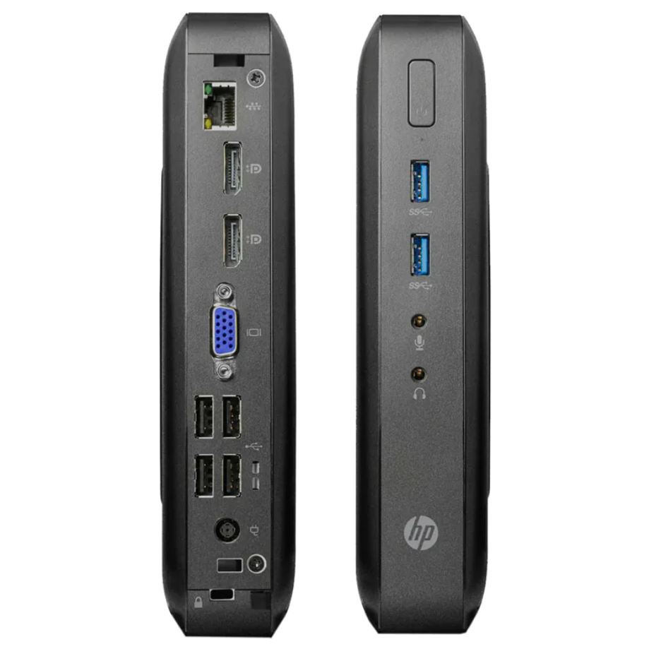 HP Thin Client T520 Windows 11 Tiny PC AMD Radeon 32GB SSD USB, VGA, Port - Good - Refurbished
