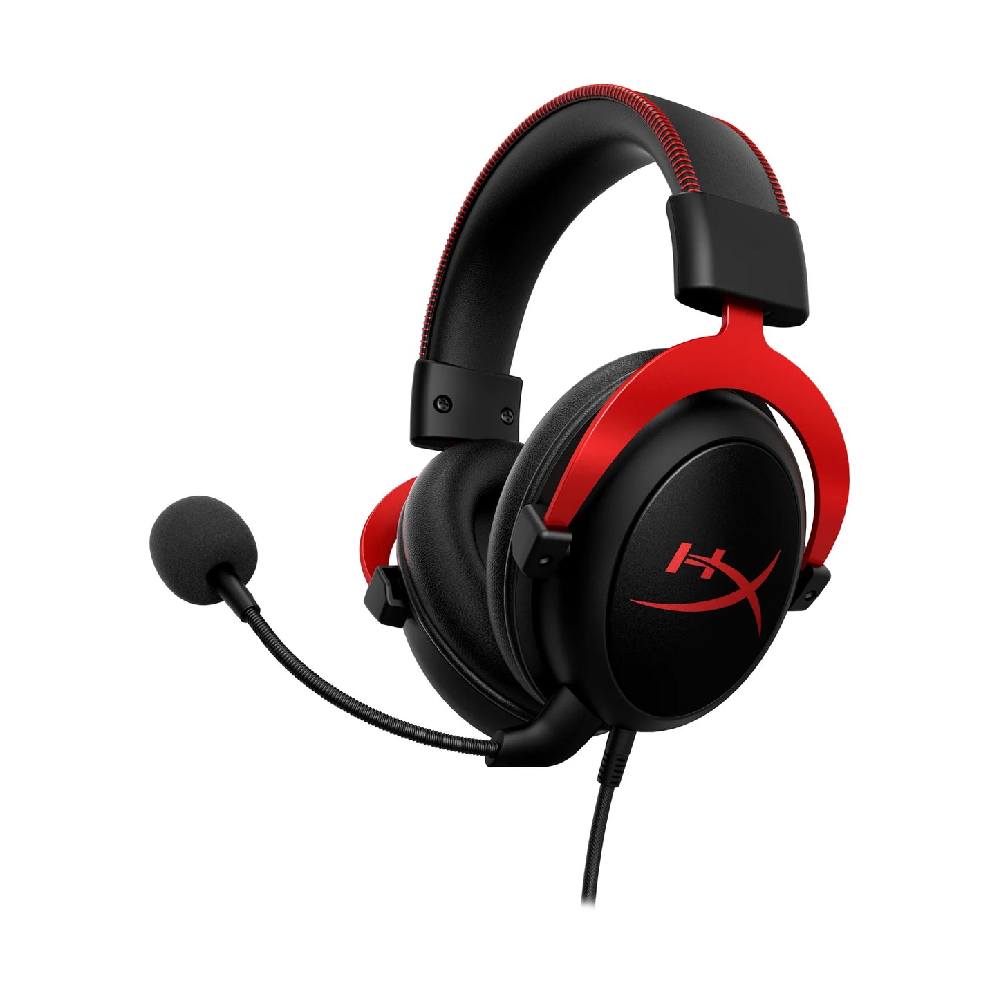 HyperX Cloud II Red Gaming Headset | Original Wired Headphones with 7.1 Surround Sound & Mic